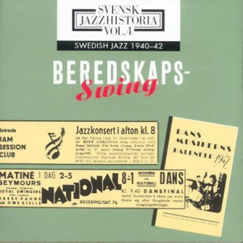Swedish Jazz History- Swedish Jazz 1940-1942 Volume 4 / Various (CD)-Track Cache