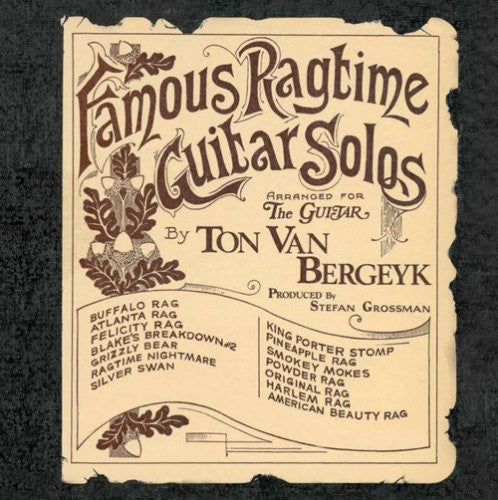 Van Ton Bergeyk- Famous Ragtime Guitar Solos (CD)-Track Cache