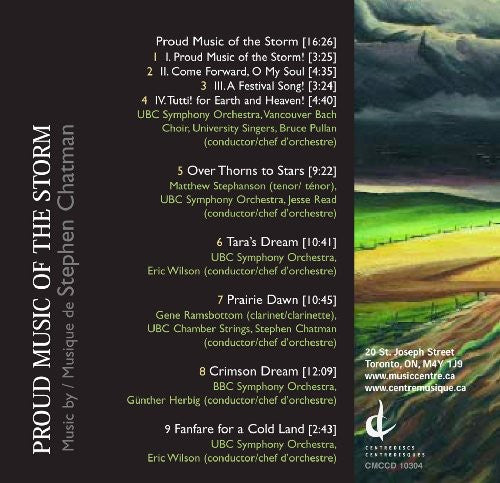Stephen Chatman- Proud Music of the Storm (CD)-Track Cache