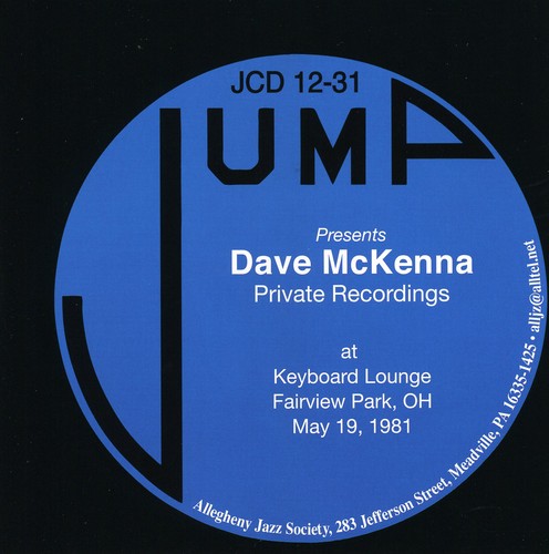 Dave Mckenna- Private Recordings: At Keyboard Lounge Fairview Park Oh May 19, 1981 (CD)-Track Cache