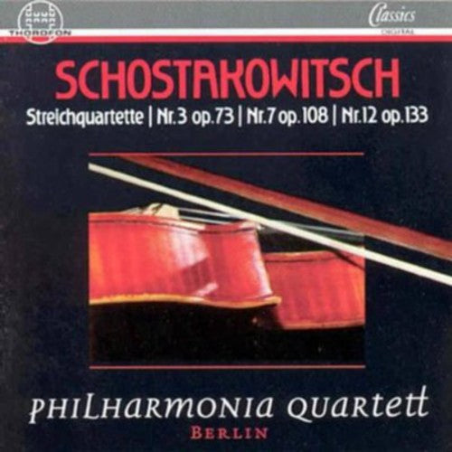 Shostakovich / Philharmonia Quartet, Berlin- String Quartets 3 Op 73 7 Op 108 12 Op 133 (CD)-Track Cache