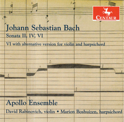 J Bach S / Rabinovich / Boshuizen- Sons for Violin & Harpsichord (CD)-Track Cache