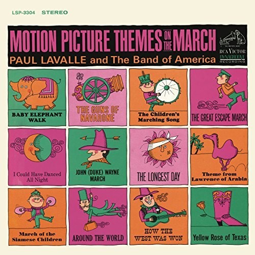 Paul Lavalle- Motion Picture Themes On the March (CD)-Track Cache