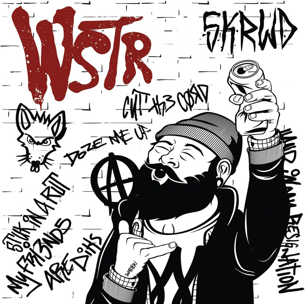 WSTR- Skrwd (Red & Bone Split Vinyl) (Red) (Wht) [Download Included]-Track Cache