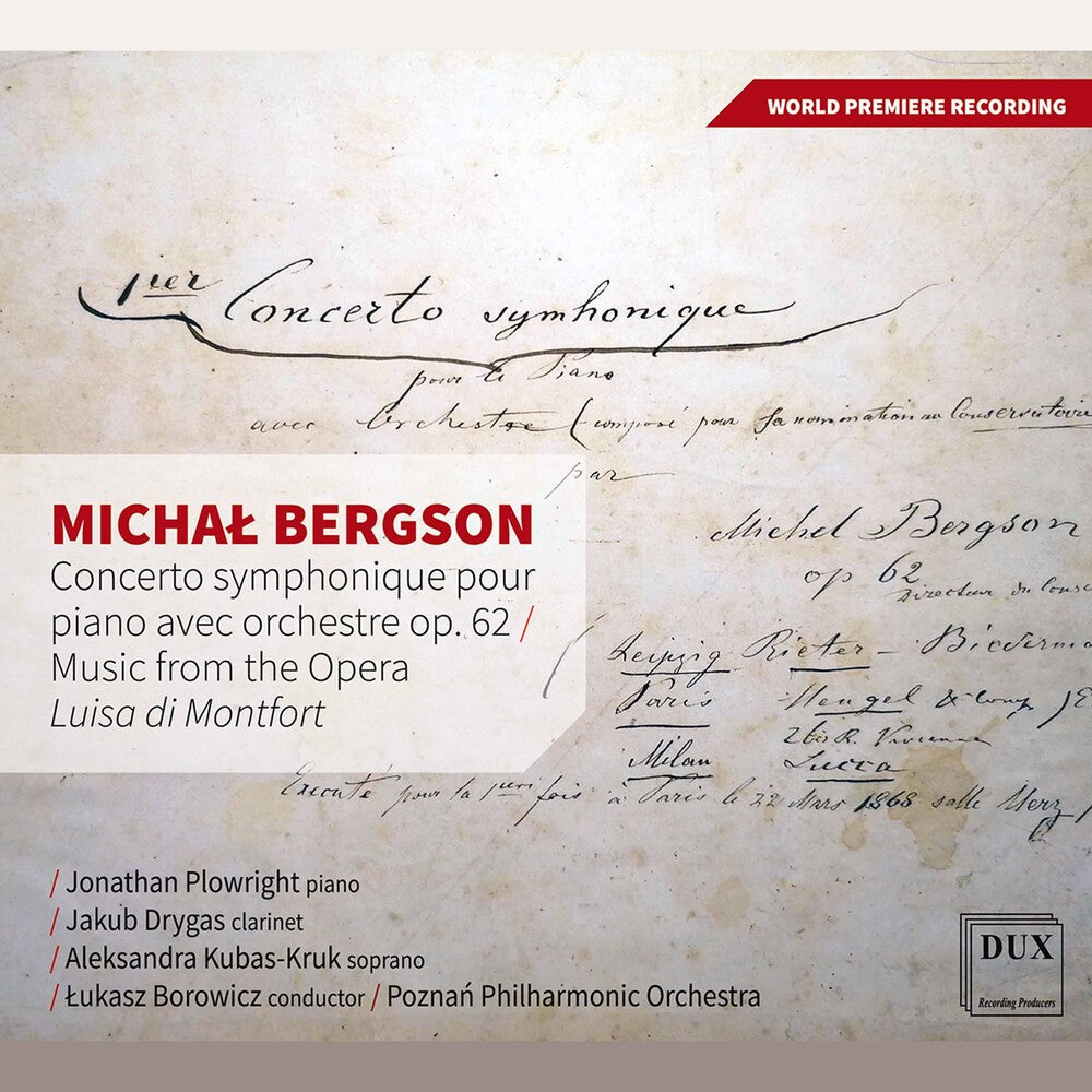 Bergson / Plowright / Borowicz- Concerto Symphonique (CD)-Track Cache