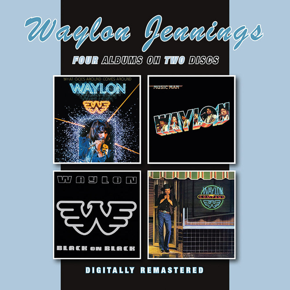 Waylon Jennings- What Goes Around Comes Around / Music Man / Black (CD)-Track Cache