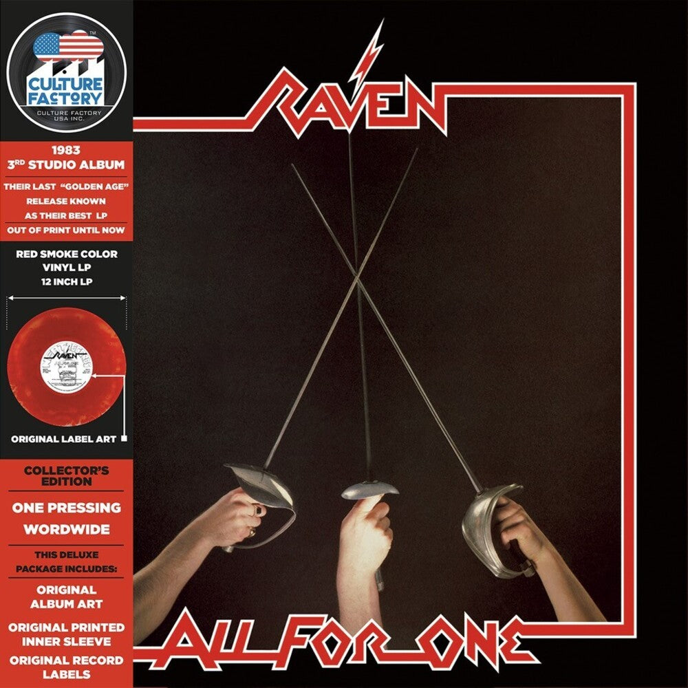 Raven- All For One (Marble Red & Black) (Blk) [Colored Vinyl]-Track Cache