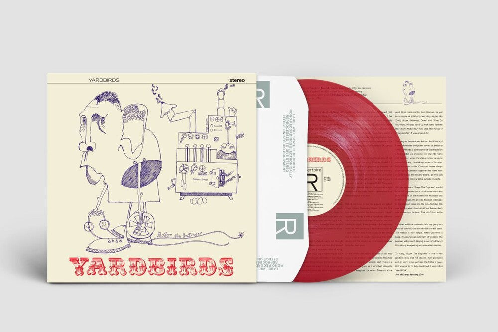 Yardbirds- Roger The Engineer: Stereo Mix [Clear Vinyl] (Red) (Uk)-Track Cache