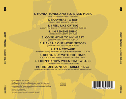 Johnny Paycheck- Back on the Job (CD)-Track Cache