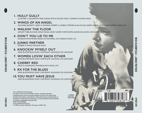 Mike Bloomfield- Junko Partner (CD)-Track Cache
