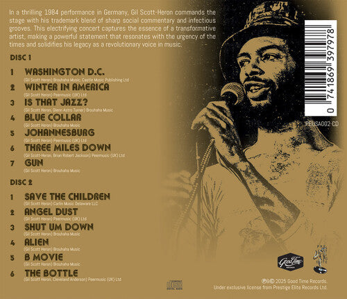 Gil Scott-Heron- Tour De Force - Live In Germany 1984 (CD)-Track Cache