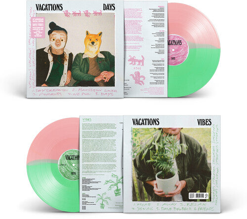 Vacations- Days/Vibes - Pink/Green Vinyl-Track Cache