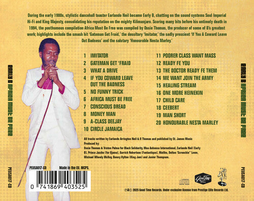 Early B- Africa Must Be Free (CD)-Track Cache