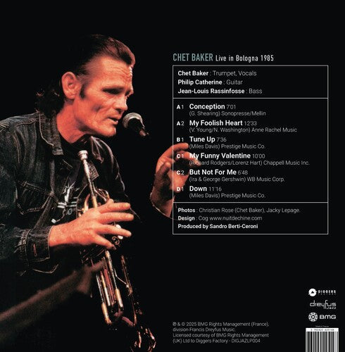 Chet Baker- Live in Bologna 1985 (Vinyl)-Track Cache