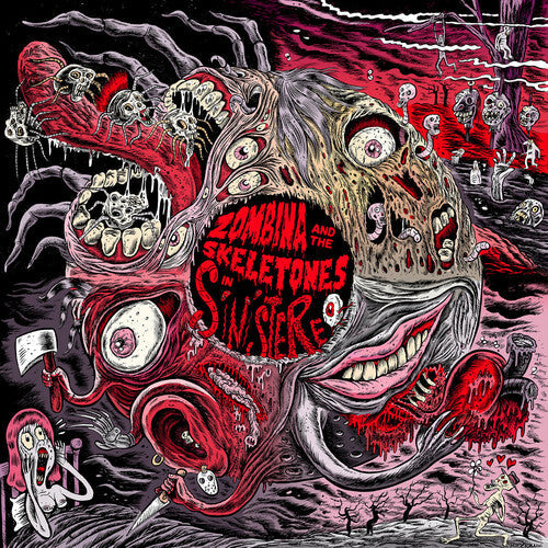 Zombina & the Skeletones- In Sinistereo - Red (Vinyl)-Track Cache