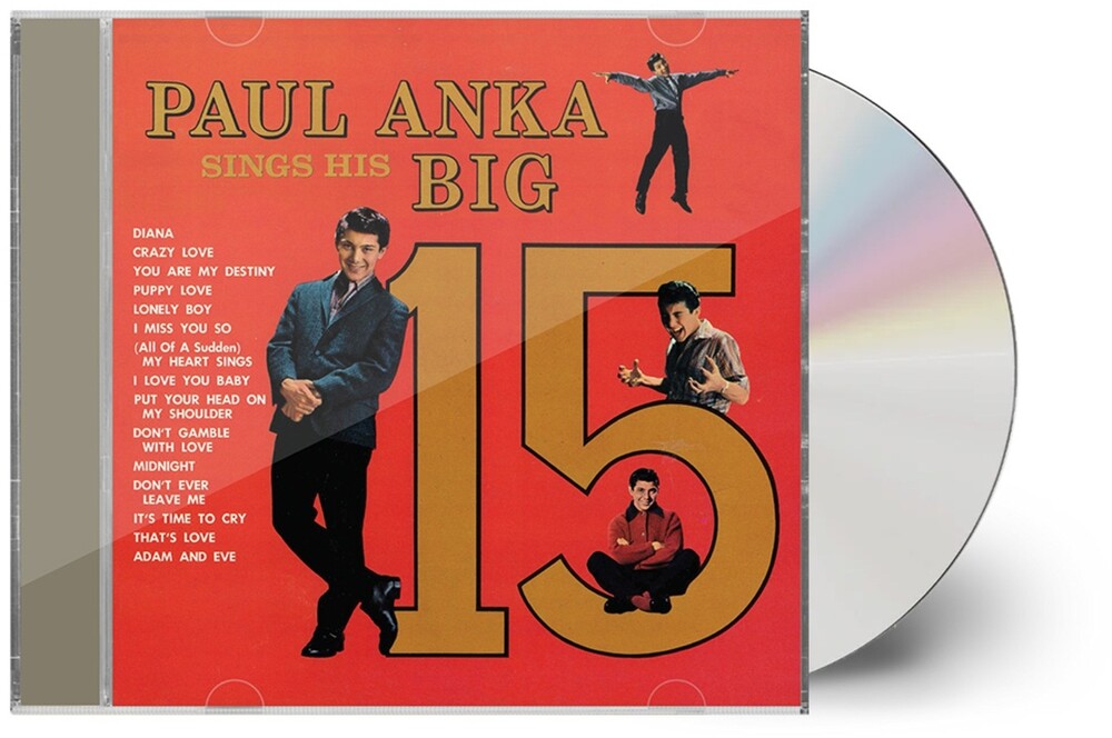 Paul Anka- Paul Anka Sings His Big 15 (CD)-Track Cache