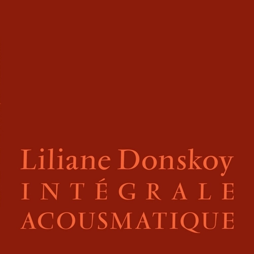 Liliane Donskoy- Integrale Acousmatique (Vinyl)-Track Cache
