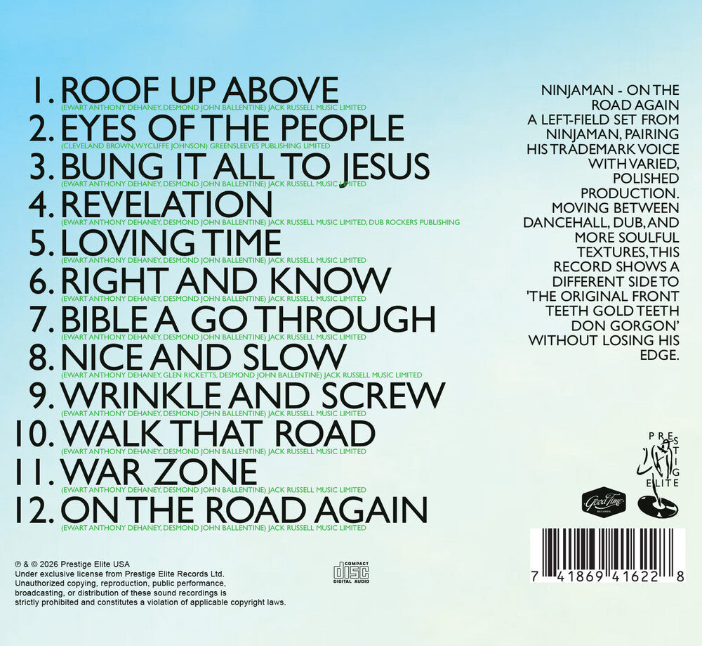Ninjaman- On The Road Again (CD)-Track Cache