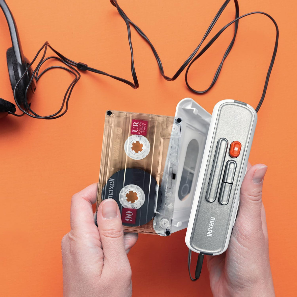 Maxell MXCP-P100 Bluetooth Wireless Cassette Player-Track Cache